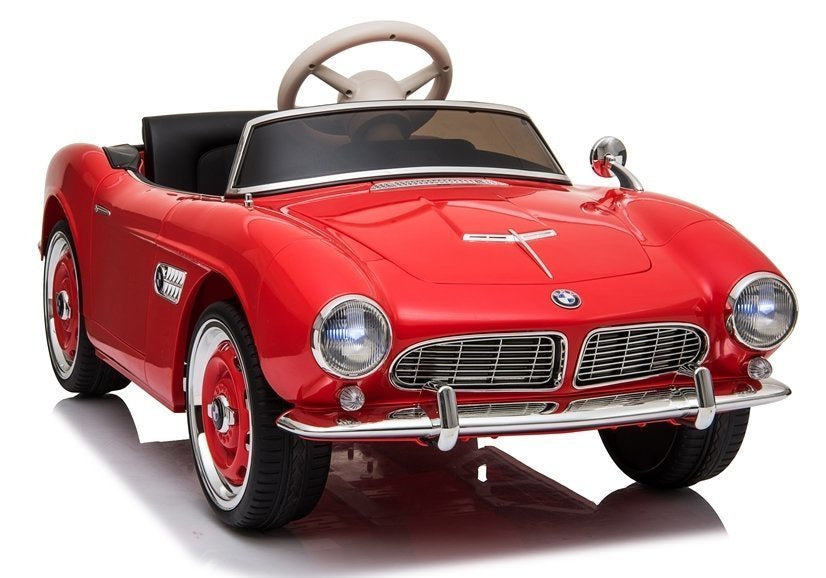 Elektrinis važiuojamas automobilis „BMW Retro“, raudonas