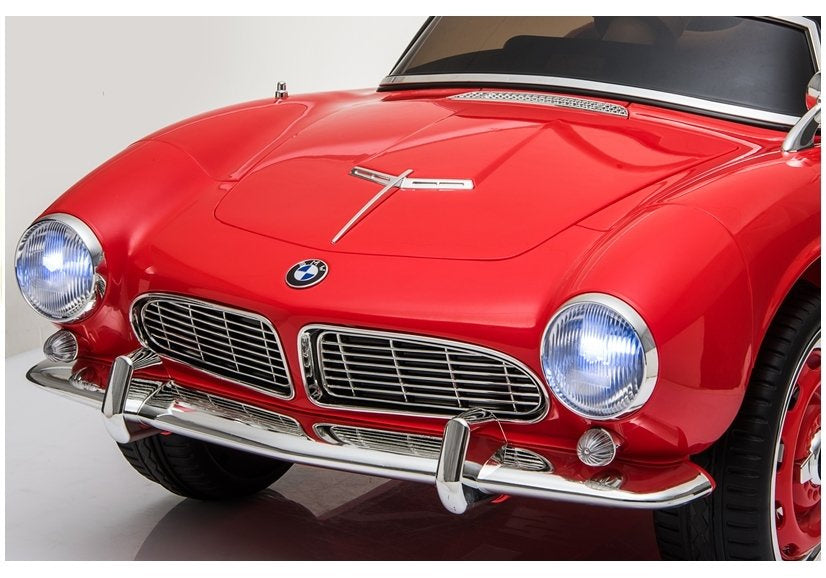 Elektrinis važiuojamas automobilis „BMW Retro“, raudonas