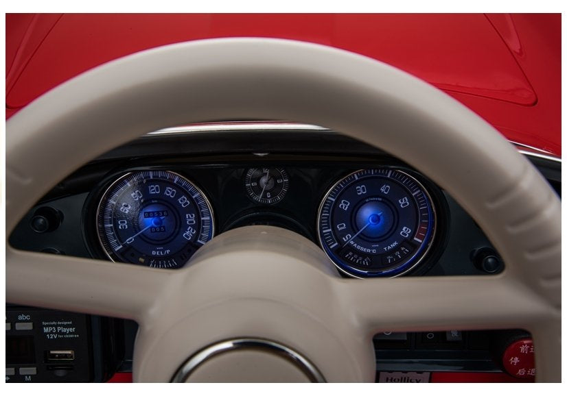 Elektrinis važiuojamas automobilis „BMW Retro“, raudonas