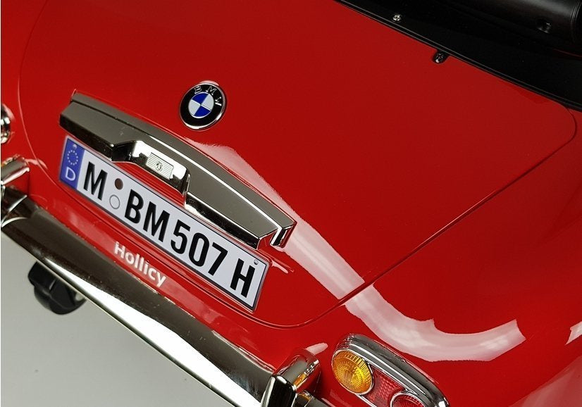 Elektrinis važiuojamas automobilis „BMW Retro“, raudonas