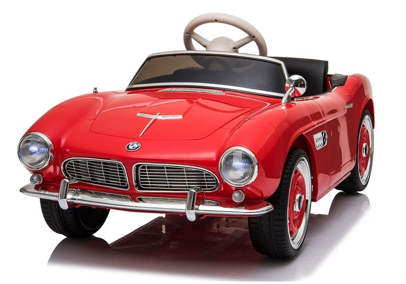 Elektrinis važiuojamas automobilis „BMW Retro“, raudonas
