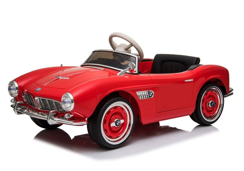 Elektrinis važiuojamas automobilis „BMW Retro“, raudonas