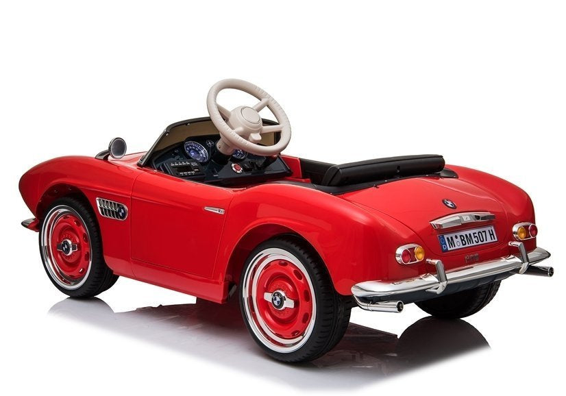Elektrinis važiuojamas automobilis „BMW Retro“, raudonas