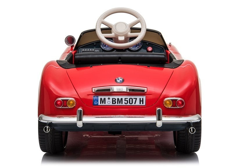 Elektrinis važiuojamas automobilis „BMW Retro“, raudonas