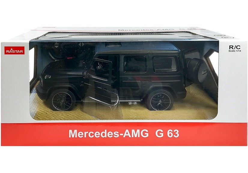 Nuotoliniu būdu valdomas „Mercedes G63“ Rastar R/C visureigis, juodas 1:14