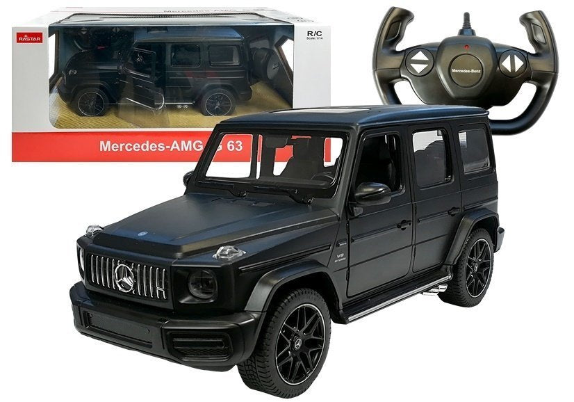 Nuotoliniu būdu valdomas „Mercedes G63“ Rastar R/C visureigis, juodas 1:14