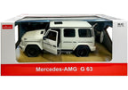 Nuotoliniu būdu valdomas „Mercedes G63“ Rastar R/C visureigis, baltas 1:14