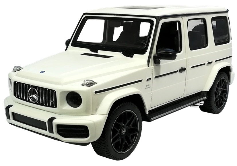 Nuotoliniu būdu valdomas „Mercedes G63“ Rastar R/C visureigis, baltas 1:14
