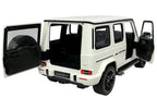 Nuotoliniu būdu valdomas „Mercedes G63“ Rastar R/C visureigis, baltas 1:14