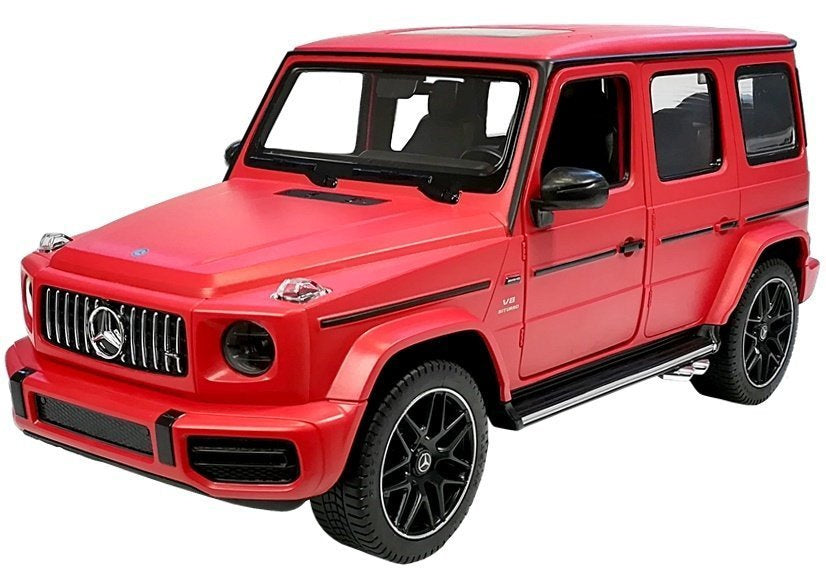 Nuotoliniu būdu valdomas „Mercedes G63“ Rastar R/C visureigis, raudonas