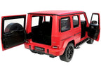 Nuotoliniu būdu valdomas „Mercedes G63“ Rastar R/C visureigis, raudonas