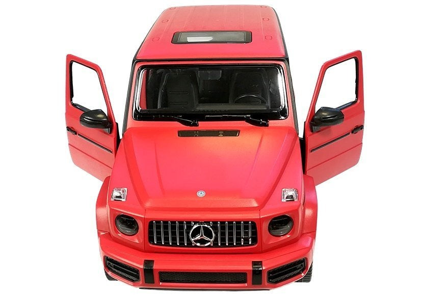 Nuotoliniu būdu valdomas „Mercedes G63“ Rastar R/C visureigis, raudonas