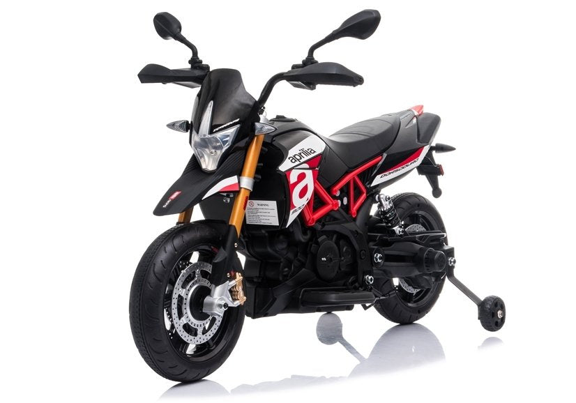 Elektrinis motociklas „Aprilia A007“ juodas su raudona