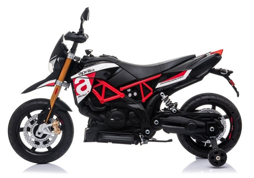 Elektrinis motociklas „Aprilia A007“ juodas su raudona