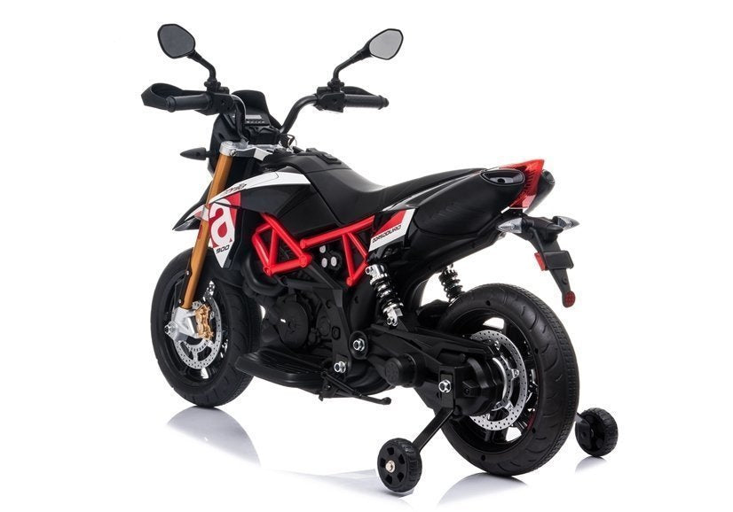 Elektrinis motociklas „Aprilia A007“ juodas su raudona