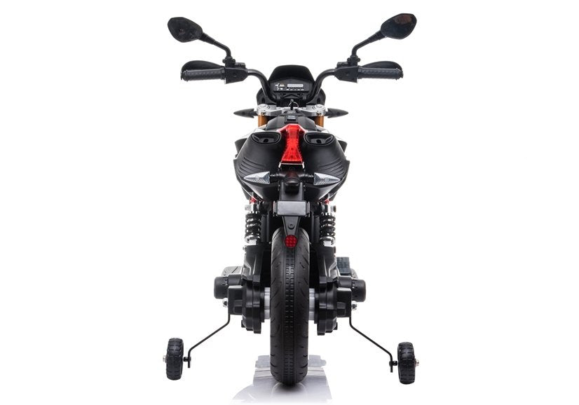Elektrinis motociklas „Aprilia A007“ juodas su raudona