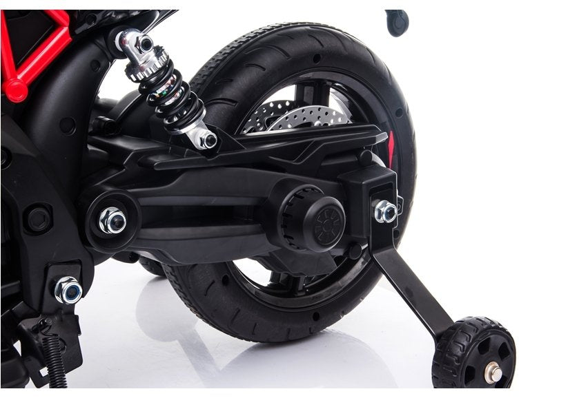Elektrinis motociklas „Aprilia A007“ juodas su raudona