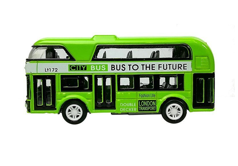Stumdomų automobilių / autobusų rinkinys 4 spalvos
