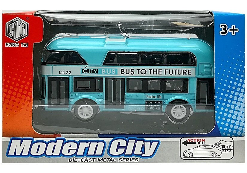 Stumdomų automobilių / autobusų rinkinys 4 spalvos