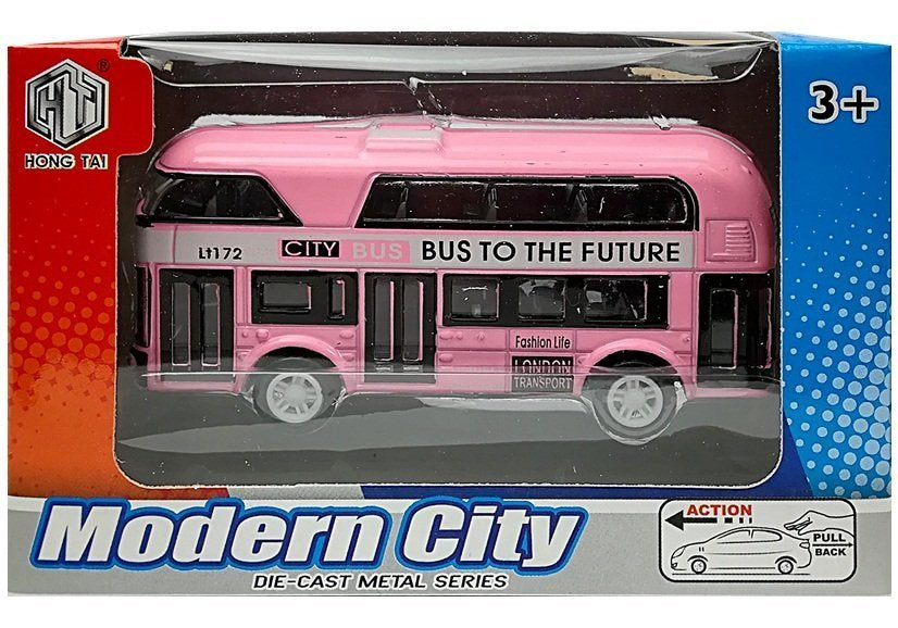 Stumdomų automobilių / autobusų rinkinys 4 spalvos