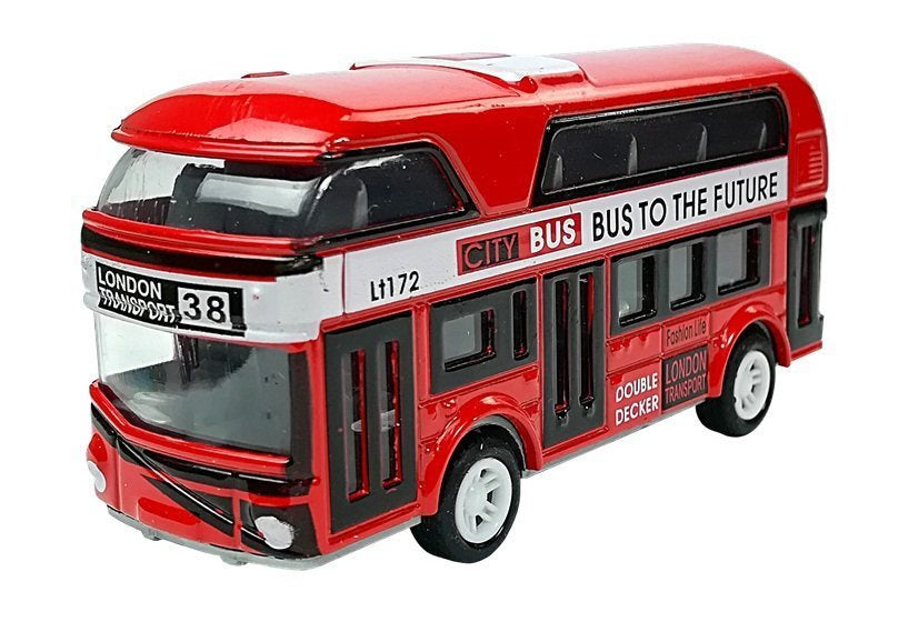 Stumdomų automobilių / autobusų rinkinys 4 spalvos