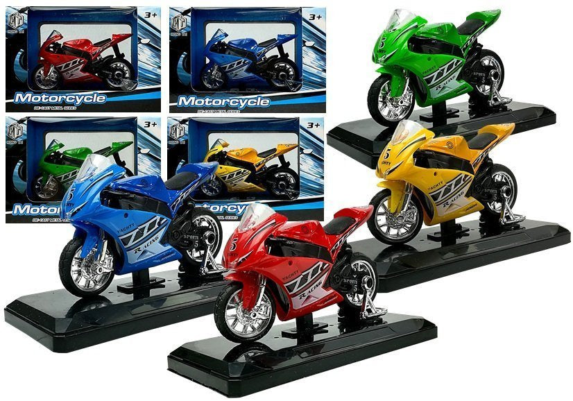 Sportinis motociklas su garsais 1:18 (4 spalvos)
