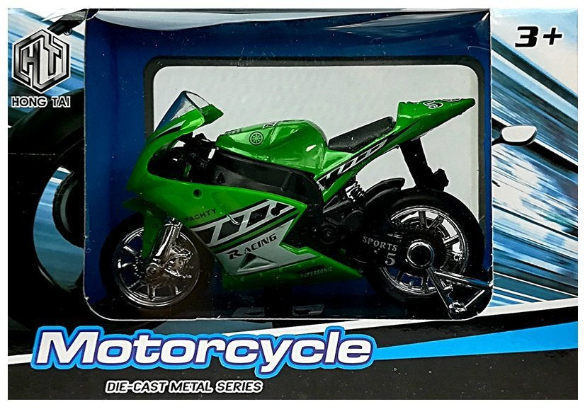 Sportinis motociklas su garsais 1:18 (4 spalvos)