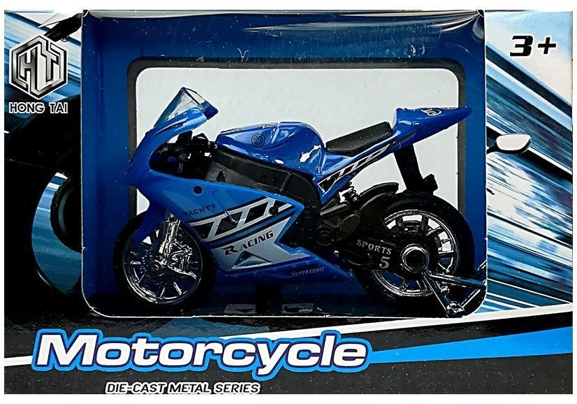 Sportinis motociklas su garsais 1:18 (4 spalvos)