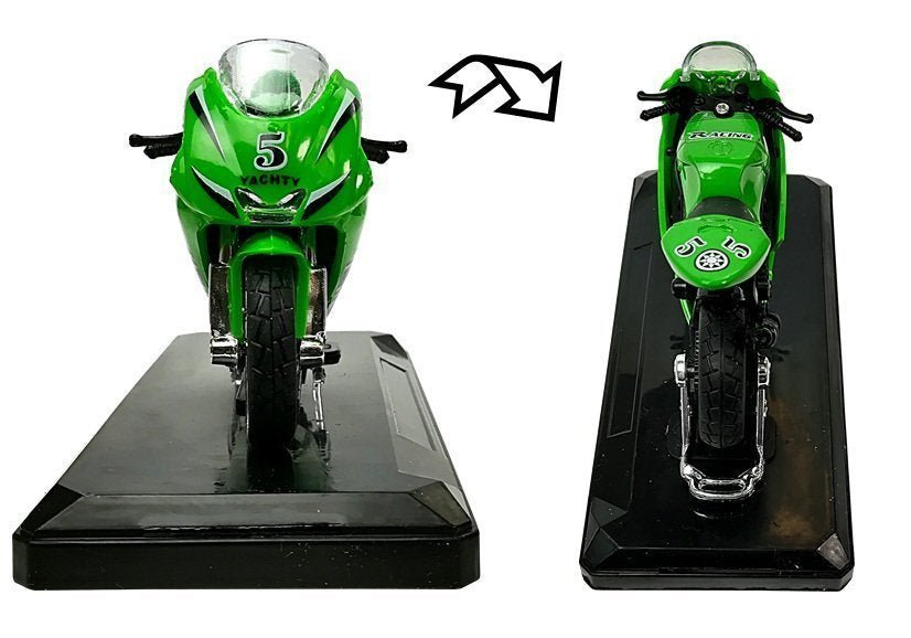 Sportinis motociklas su garsais 1:18 (4 spalvos)