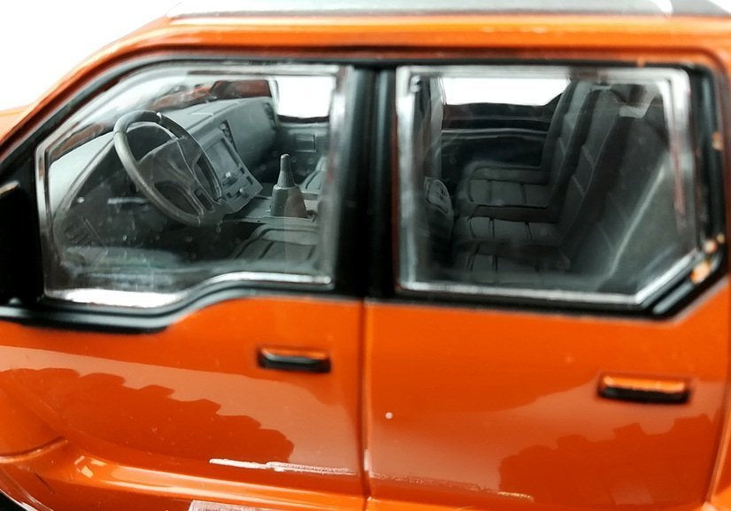 Transporto priemonių rinkinys: oranžinis monster truck + raudonas BMW + priekaba 58 cm