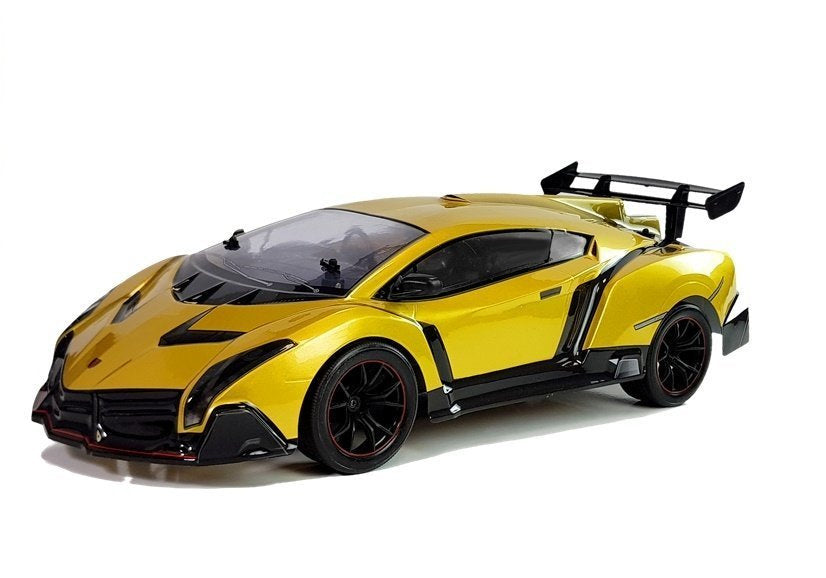 Nuotoliniu būdu valdomas sportinis automobilis 1:10 auksinis