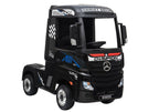 Elektrinis vaikiškas automobilis „Mercedes Actros“ juodas, dažytas MP4