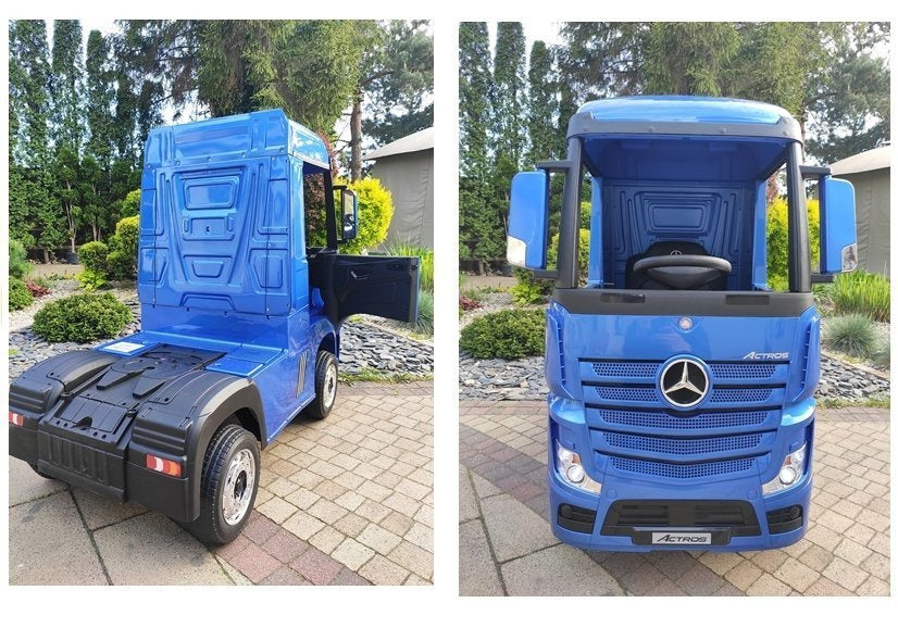 Elektromobilis Mercedes Actros mėlynas MP4
