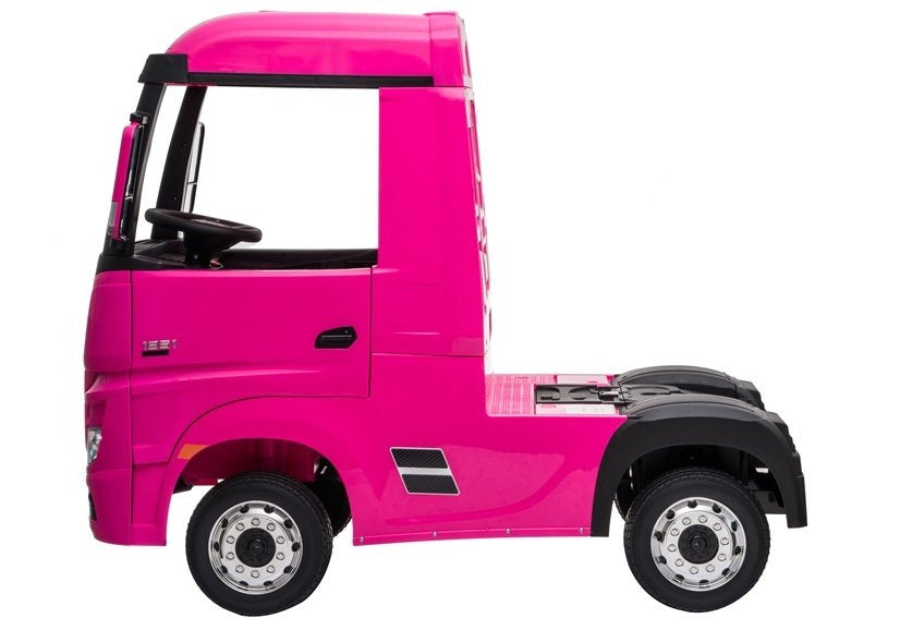 Elektromobilis Mercedes Actros rožinis 4x4