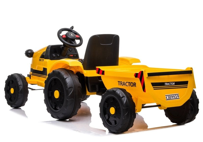 Elektrinis traktorius CH9959 geltonas