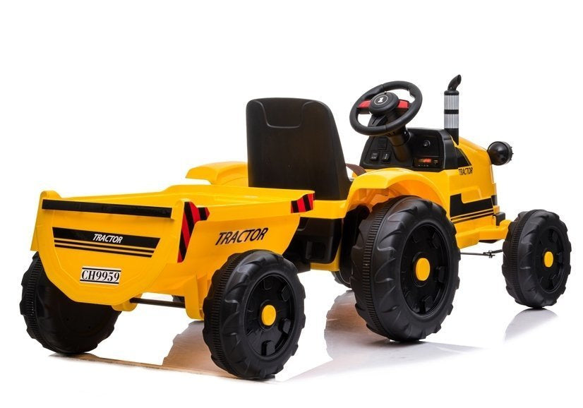 Elektrinis traktorius CH9959 geltonas
