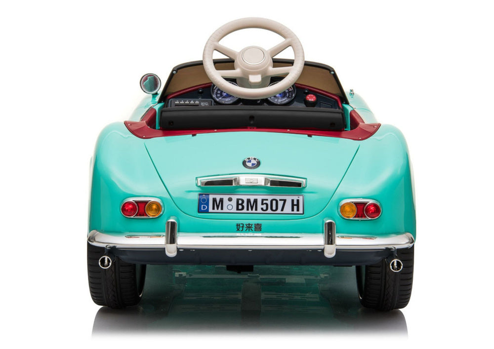 Elektrinis vaikiškas automobilis „BMW Retro SX1938“ šviesiai mėlynas