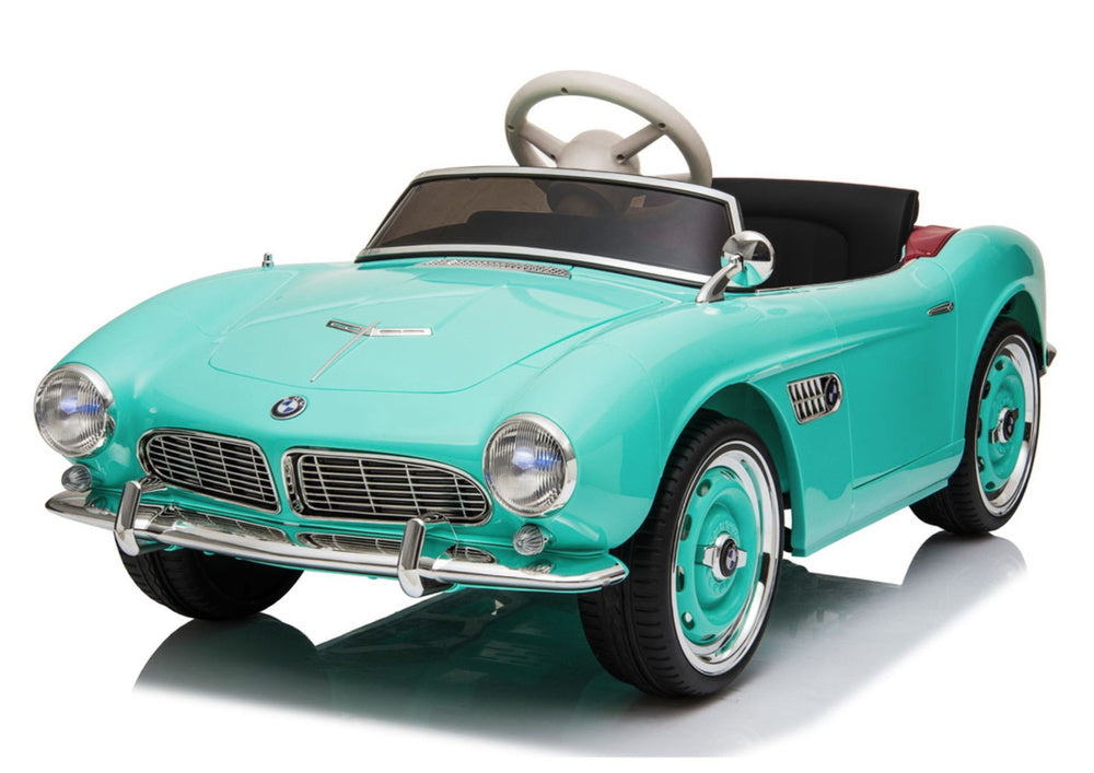 Elektrinis vaikiškas automobilis „BMW Retro SX1938“ šviesiai mėlynas