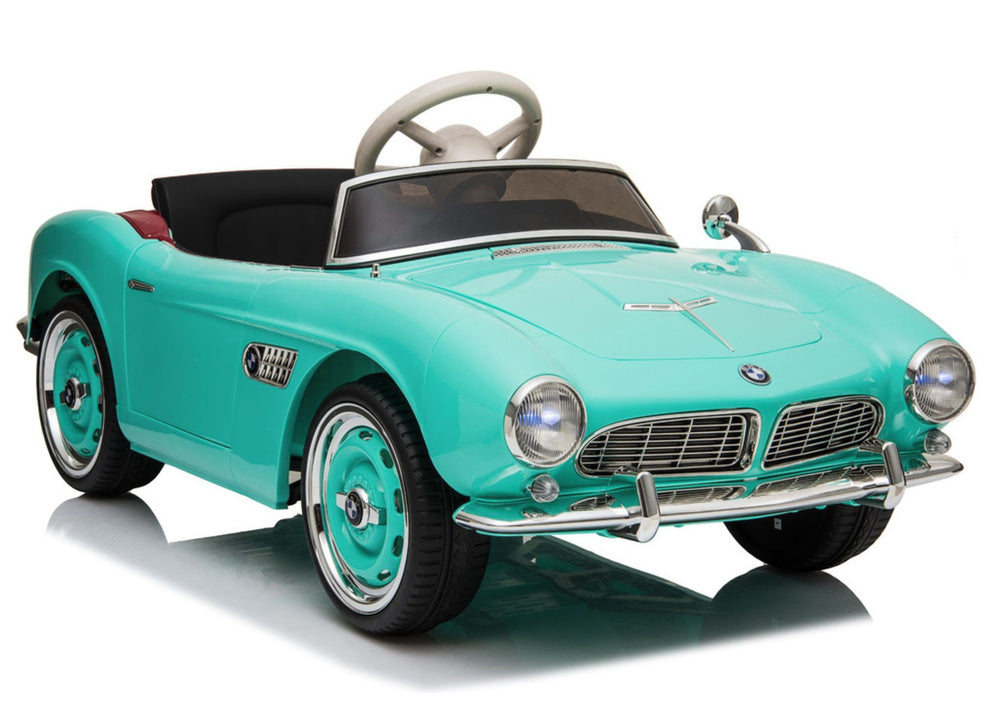 Elektrinis vaikiškas automobilis „BMW Retro SX1938“ šviesiai mėlynas