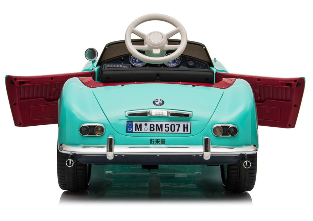Elektrinis vaikiškas automobilis „BMW Retro SX1938“ šviesiai mėlynas