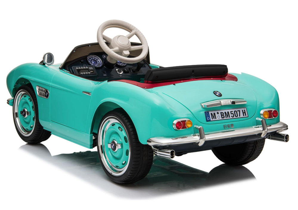 Elektrinis vaikiškas automobilis „BMW Retro SX1938“ šviesiai mėlynas