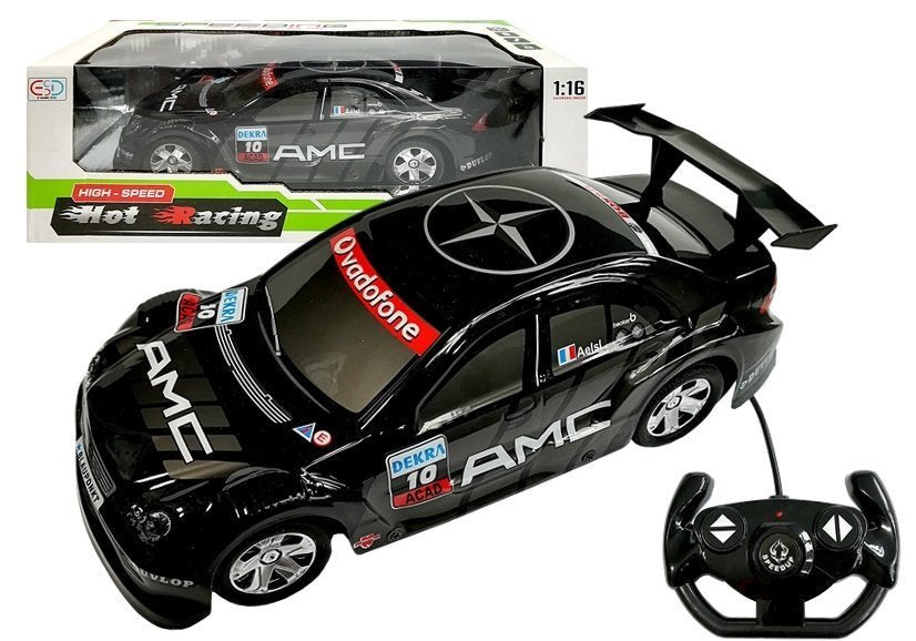 Nuotoliniu būdu valdomas sportinis automobilis R/C 1:16 juodas