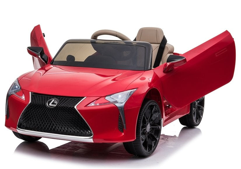 Elektrinis vaikiškas automobilis „Lexus JE1618“ raudonas, dažytas