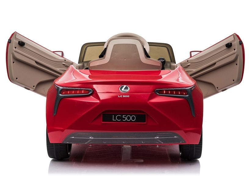 Elektrinis vaikiškas automobilis „Lexus JE1618“ raudonas, dažytas