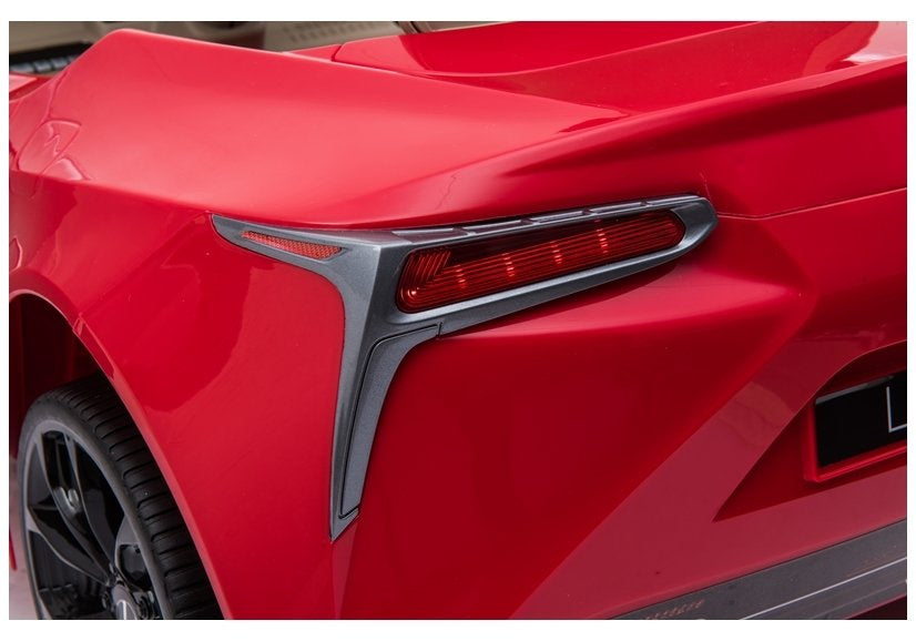 Elektrinis vaikiškas automobilis „Lexus JE1618“ raudonas, dažytas