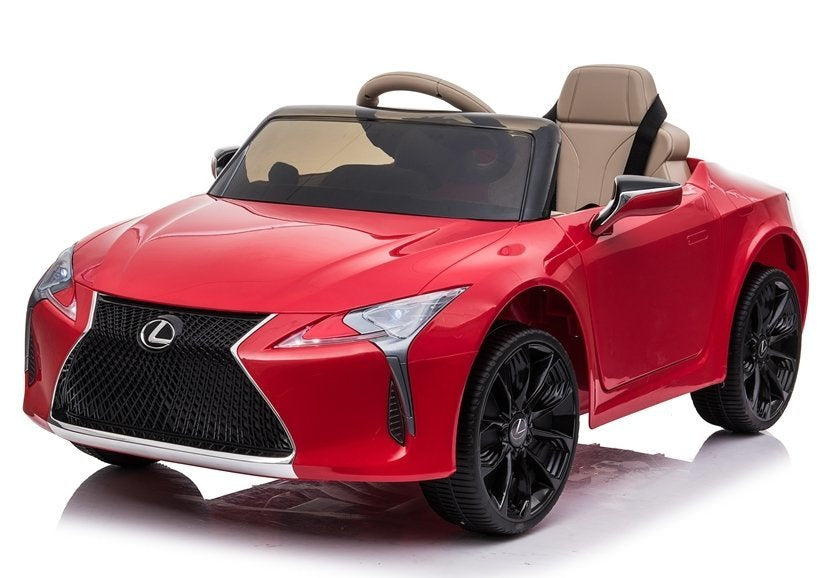 Elektrinis vaikiškas automobilis „Lexus JE1618“ raudonas, dažytas