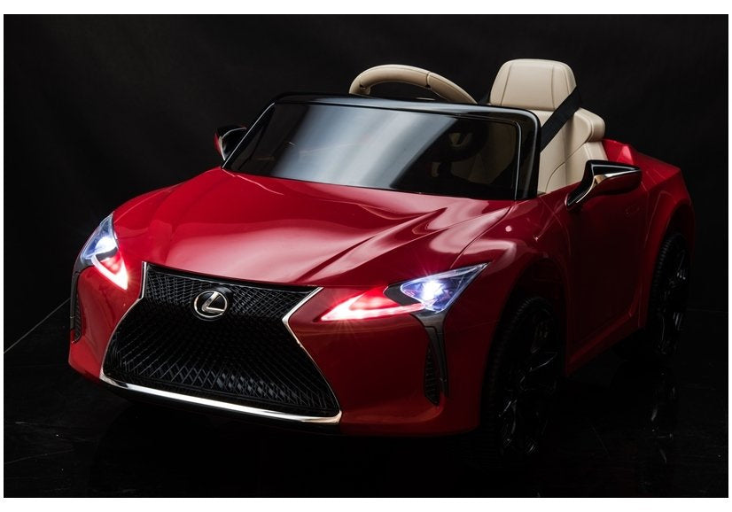 Elektrinis vaikiškas automobilis „Lexus JE1618“ raudonas, dažytas