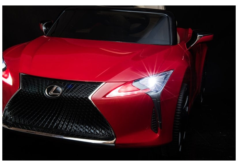 Elektrinis vaikiškas automobilis „Lexus JE1618“ raudonas, dažytas