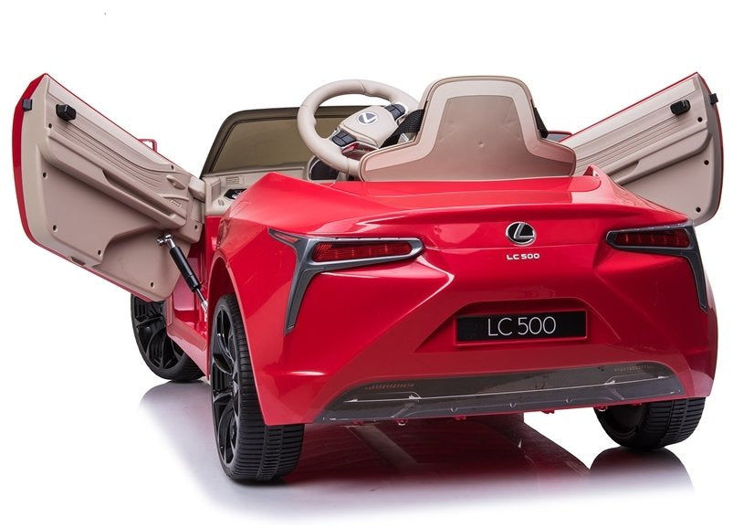 Elektrinis vaikiškas automobilis „Lexus JE1618“ raudonas, dažytas