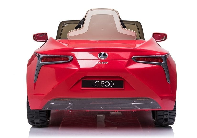 Elektrinis vaikiškas automobilis „Lexus JE1618“ raudonas, dažytas